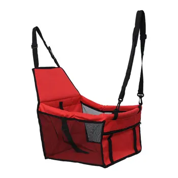 

Portable Dog Car Booster Seat Pet Car Seat Carrier Travel Bag Dog Supply (Red)