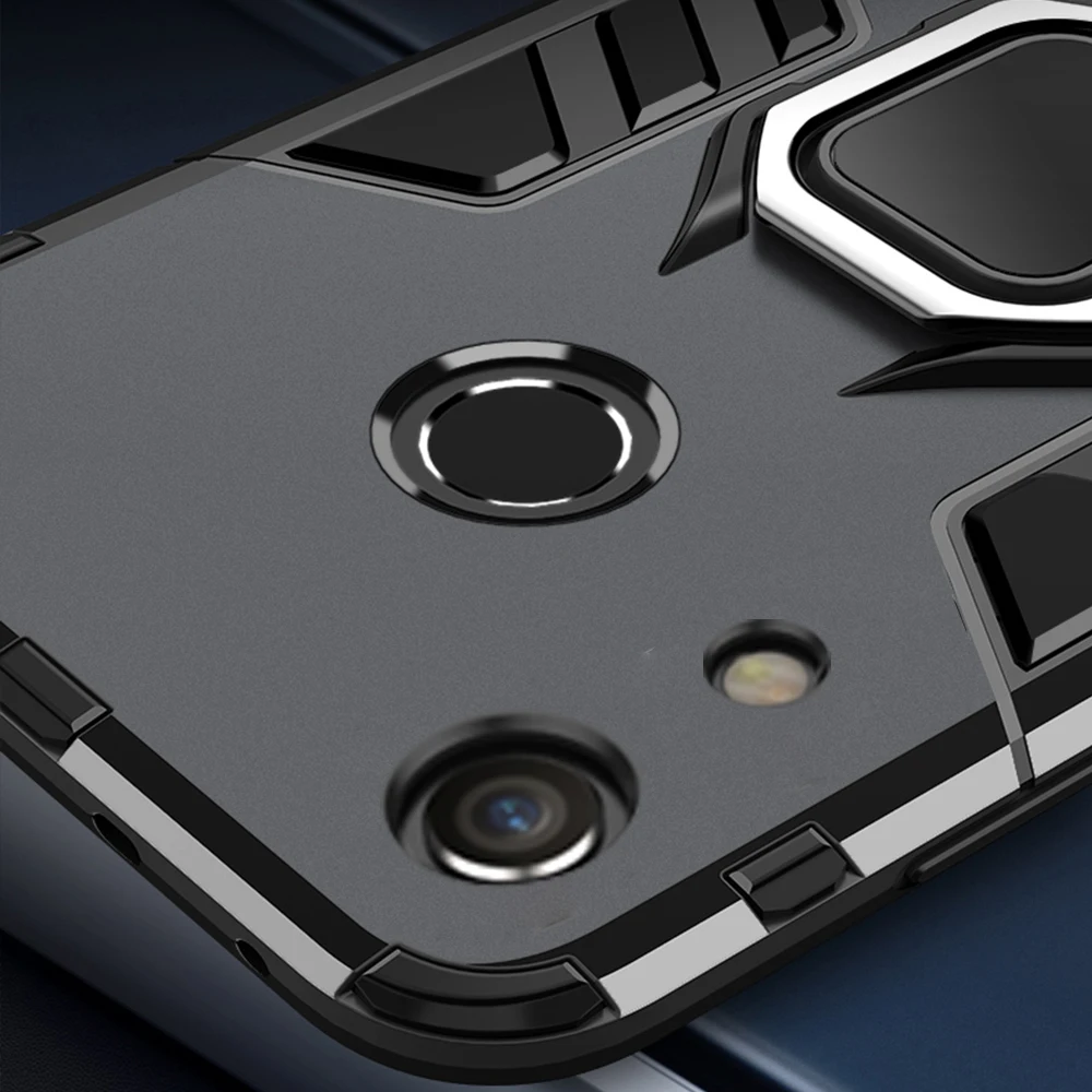 Для Honor 8A Чехол Броня PC чехол палец кольцо держатель Телефон чехол для Huawei Honor 8 A Pro Чехол ударопрочный усиленный жесткий бампер