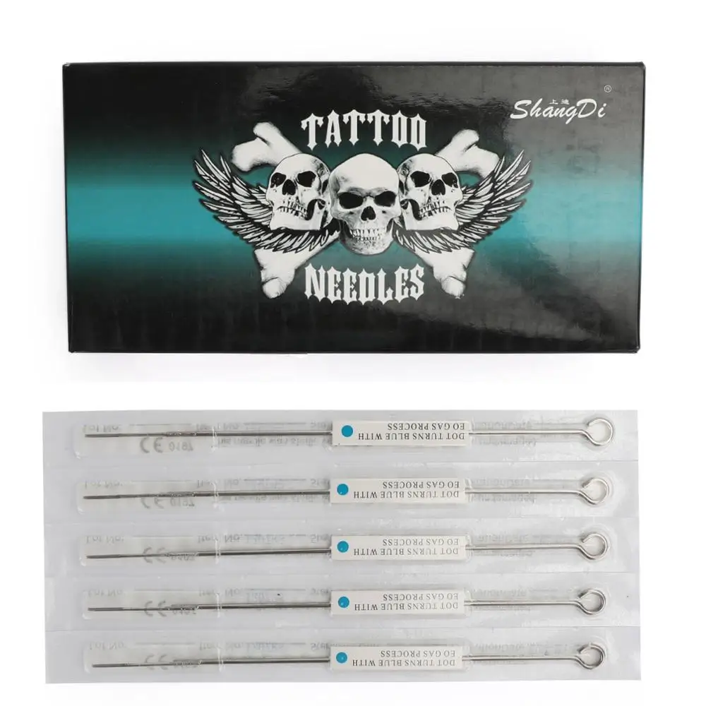 Artudatech 50 шт. 9RL изогнутые иглы для тату машинки одноразовый стерильный Размер 9