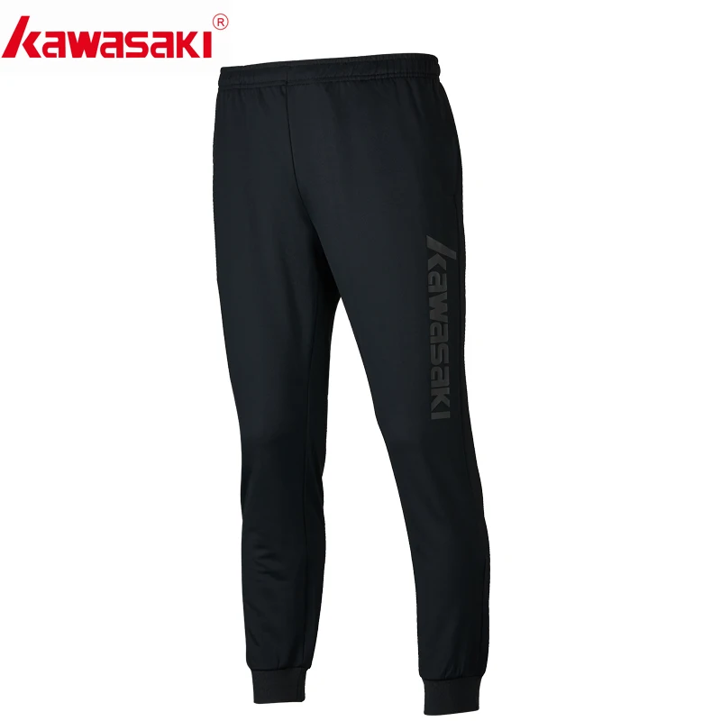 Kawasaki, мужские спортивные штаны, штаны для бадминтона, тренировочные штаны, быстросохнущие, для фитнеса, дышащие, для бега, тенниса, ткань, LP-S1501, LP-R1514 - Цвет: 1510Black
