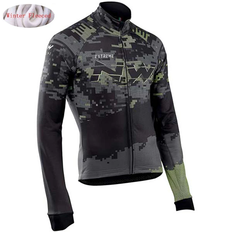 NW мужские про команды куртки для велоспорта зимние термо флис для велоспорта из джерси теплая MTB велосипедная одежда куртка несколько