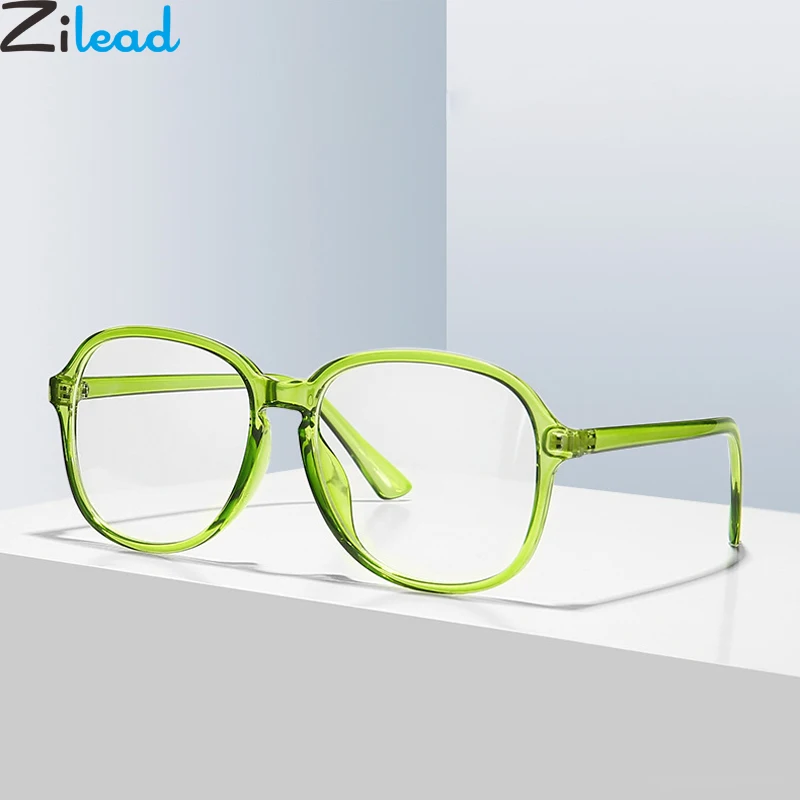 Zilead негабаритная квадратная рамка для очков прозрачная линза для очков для мужчин и женщин простые очки