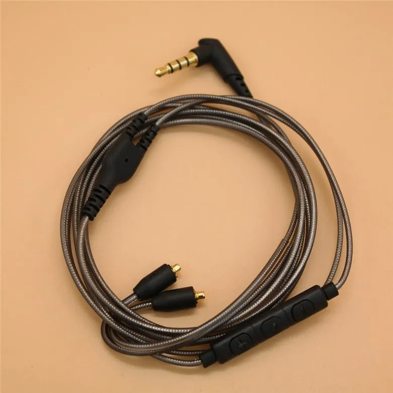 Кабель наушников обновление для SE215 SE425 SE535 SE846 UE900 MIC DIY Наушники Замена линии гарнитуры