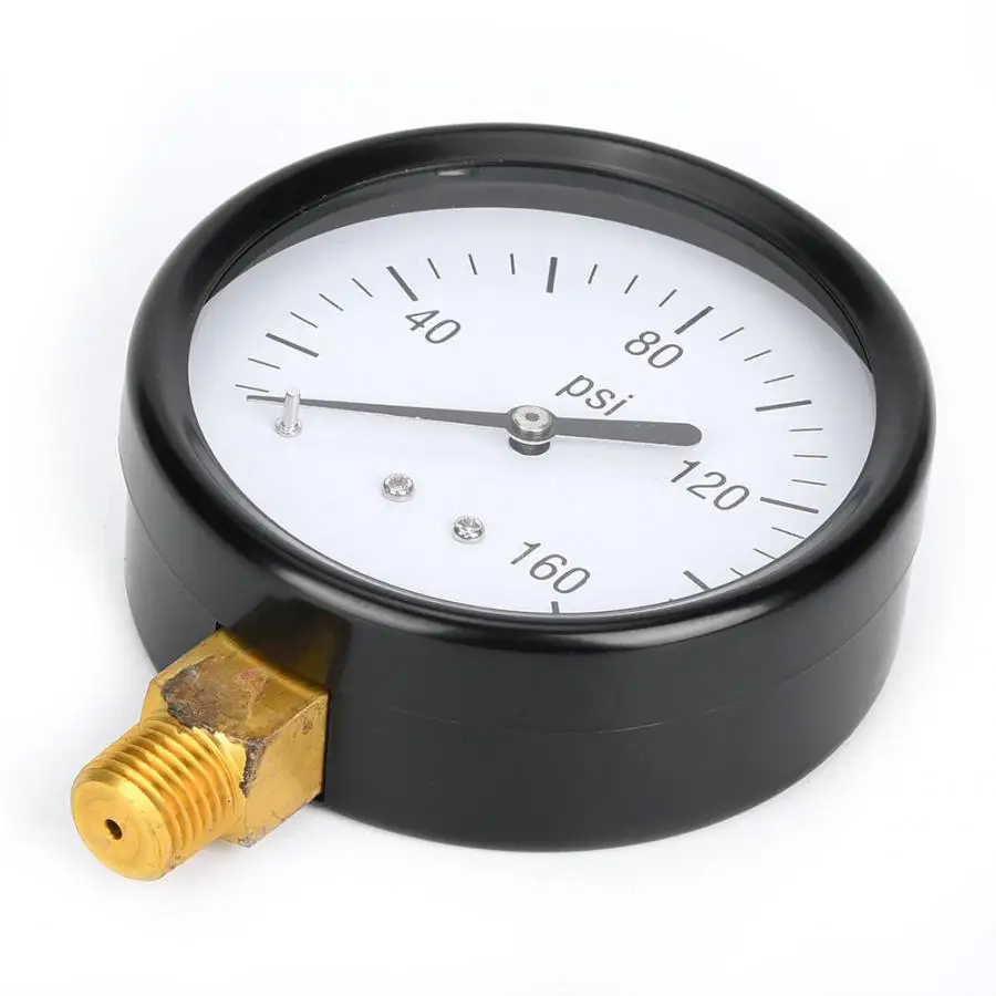 Давление датчик 0-160psi механические Давление датчик 1/4 дюйма нижнее соединение Vacuometro воздуха Давление датчик, измеритель