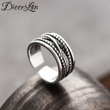 

New 925 Sterling Silver Chains Line Rings for Women Adjustable Size Rings Fashion Wedding Jewelry Anillos Mujer