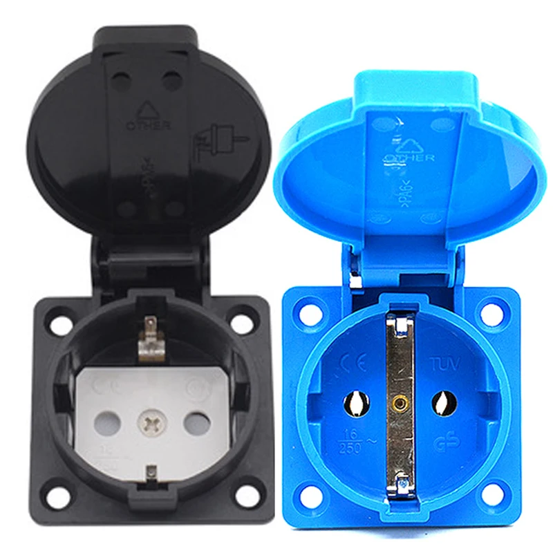 European Type 16A Socket Receptacle Water Proof for Chinese Portable Generator
