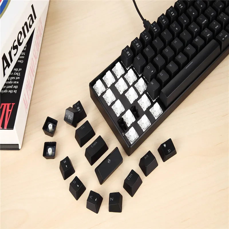 MOTOSPEED CK61 Portable Mechanical Keyboard 61 Keys RGB Backlit Custom Lighting With BOX Axis Machine Separation Tablet Desktop