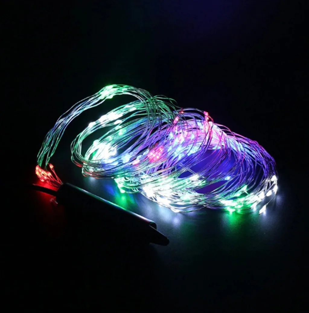 200 светодиоды гирлянда с 10 нитей медная нить световые огни - Испускаемый цвет: Multicolor