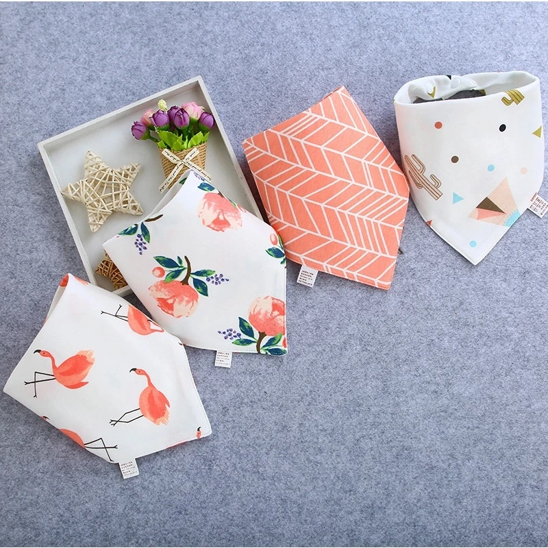 Dog Collar Bandana Dog Bandana Scarf Dog Accessories Personality Fruit Print Pineapple RosePattern Cotton Plaid Washable Dog Bib Cat 3