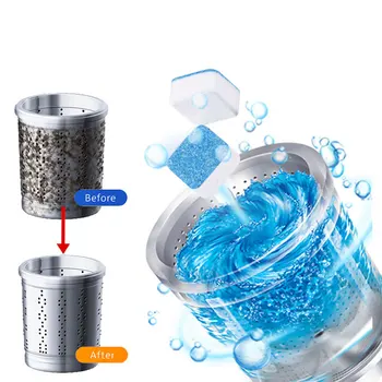 

5/10pcs Washing Machine Cleaning Cubes Stain Removal Descaling Washing Machine Effervescent Tablets Cleaner P7Ding