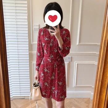 

Women Fashion Great White Berry Red Chic Tea Break Wrap Mini Dress