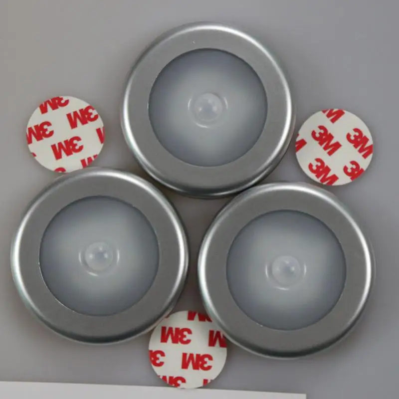

DishyKooker Round 6 LED Body Induction Night Light, Perfect for the Bedroom Hallway Balcony Closet Wardrobe etc