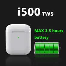 I500 Tws Air 1:1 беспроводные Bluetooth наушники мини стерео бас наушники коробка для наушников для iPhone xiaomi телефон