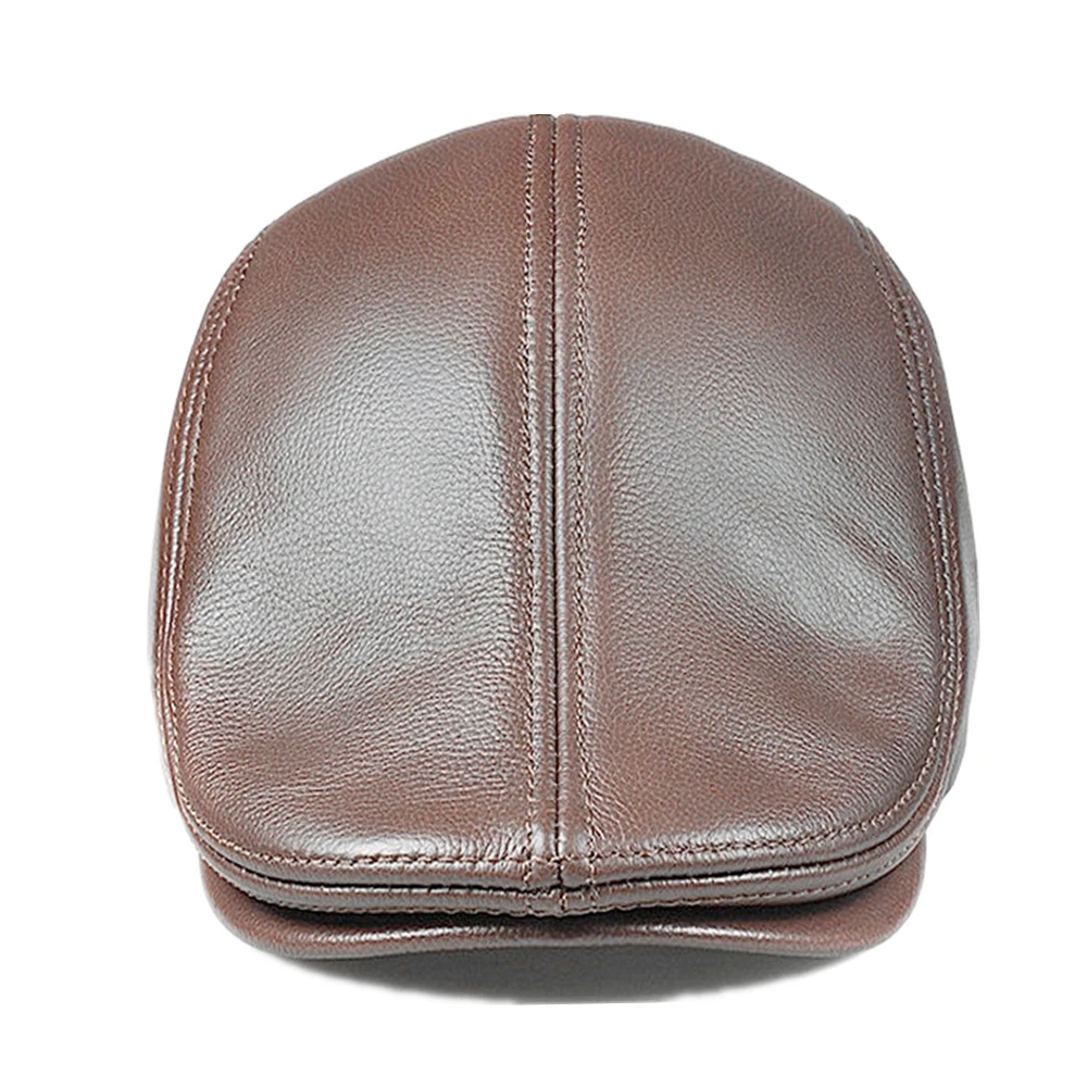 Bronze 96 mm - Poignée De Meuble En Cuir Véritable De Vache Noir