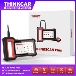 THINKCAR – Thinkscan Plus S4 outil de Diagnostic de voiture, réinitialisation optionnelle 2, système ECM/TCM/ABS/SRS/BCM, prise obd2 