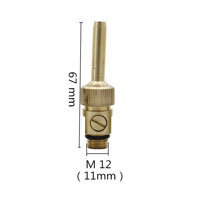 Adjustable Brass Water Curtain Waterline With Valve Fountain Nozzle 1/4" M10 M12 M14 Male Thread Garden Landscaping Fountain