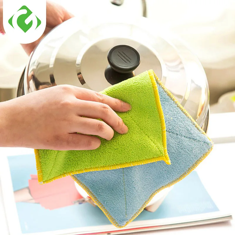 Cotton Scouring Pad small Cleaning Cloths Double layer Wash dishes Tools Economic Washing Tableware tools | Дом и сад