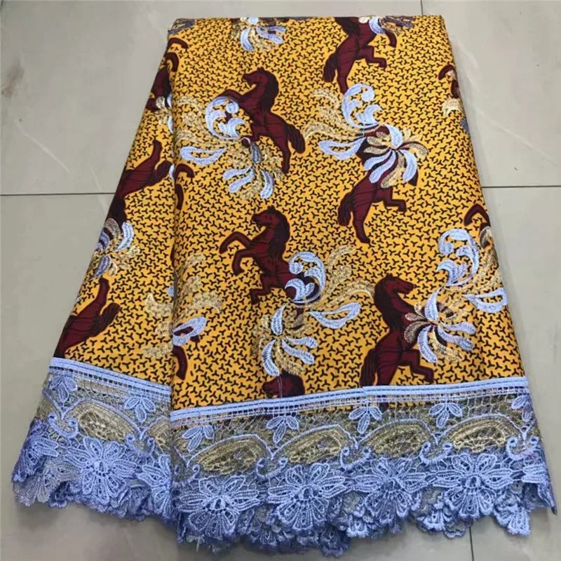 

2020New Arrival African Guipure Cord Wax Lace Fabric French Nigerian Wax Cord Lace Fabrics Stoned For Party Dress