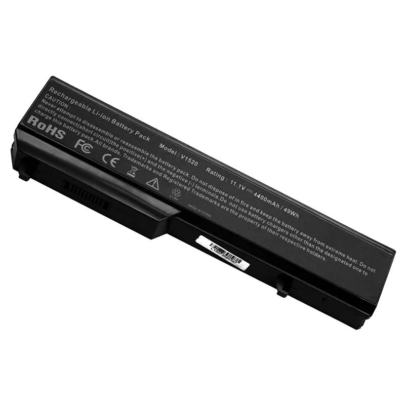 4400 мАч Аккумулятор для ноутбука Dell Vostro 1310 1320 1510 1520 1521 2510 K738H N950C N956C N958C T112C T114C T116C u661H батарея для ноутбука