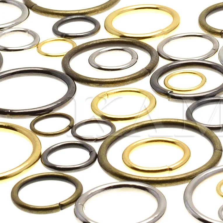 O-ring Findings Metal Non-welded O Rings for Belts Bags Lanyard