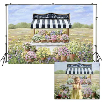 

Watercolor Backdrop Painting Flower Bar Background Floral Photography Video Background Portrait Photocall Photoshoots Wallpaper