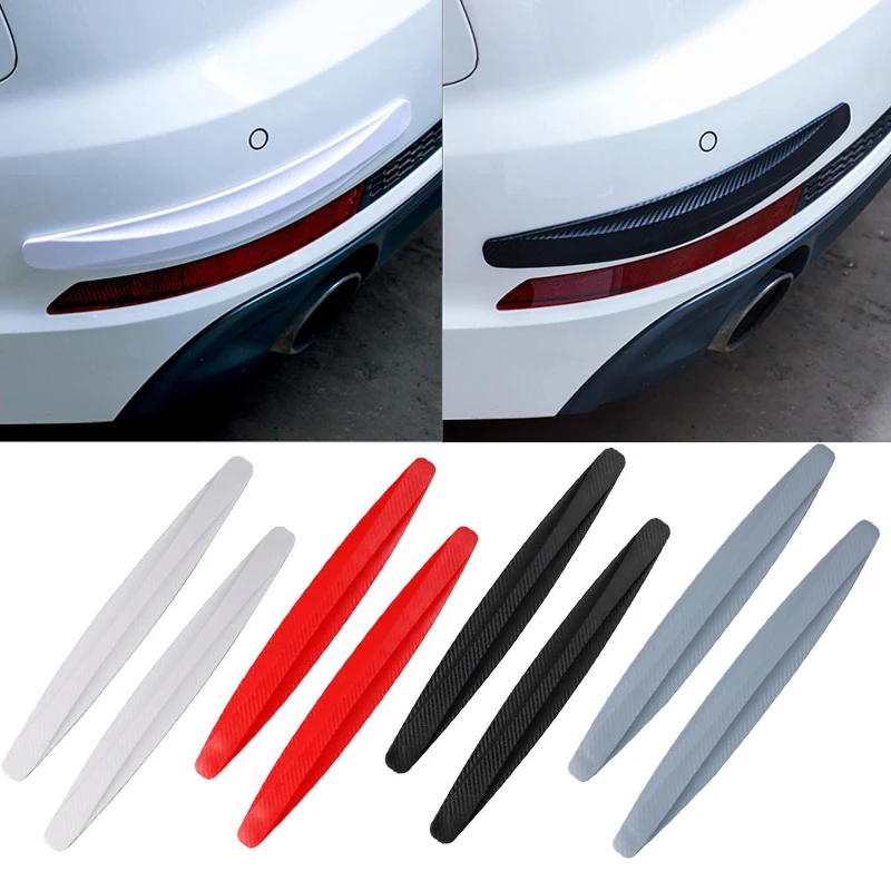 2PCS Car Bumper Protector Corner Guard Anti Scratch Strips Sticker Protection Body Anti