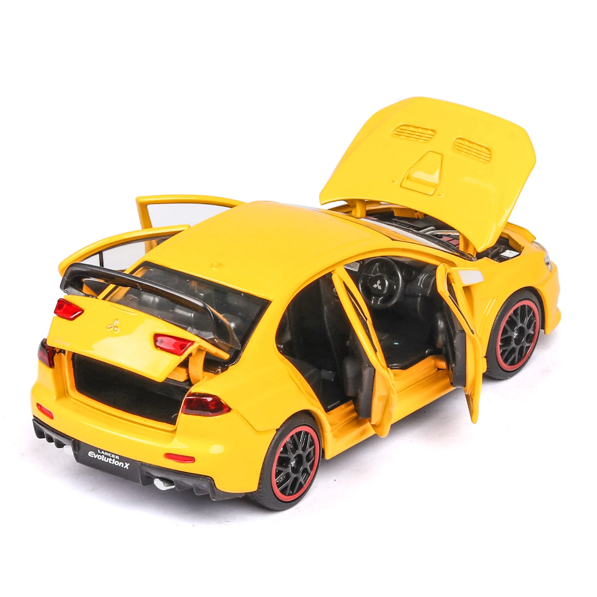 lower price  1:32 new Limited sell Mitsubishi EVO Alloy Sports Car Model Super Racing diecast toy vehicl Sound a