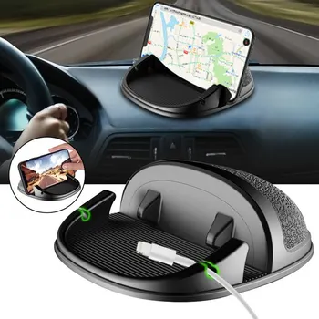 

1PCs Car Phone Holder Anti-slip Car Phone Mount Stand Silicone Pad Mat Compatible With Smart Phone GPS Devices For Phone