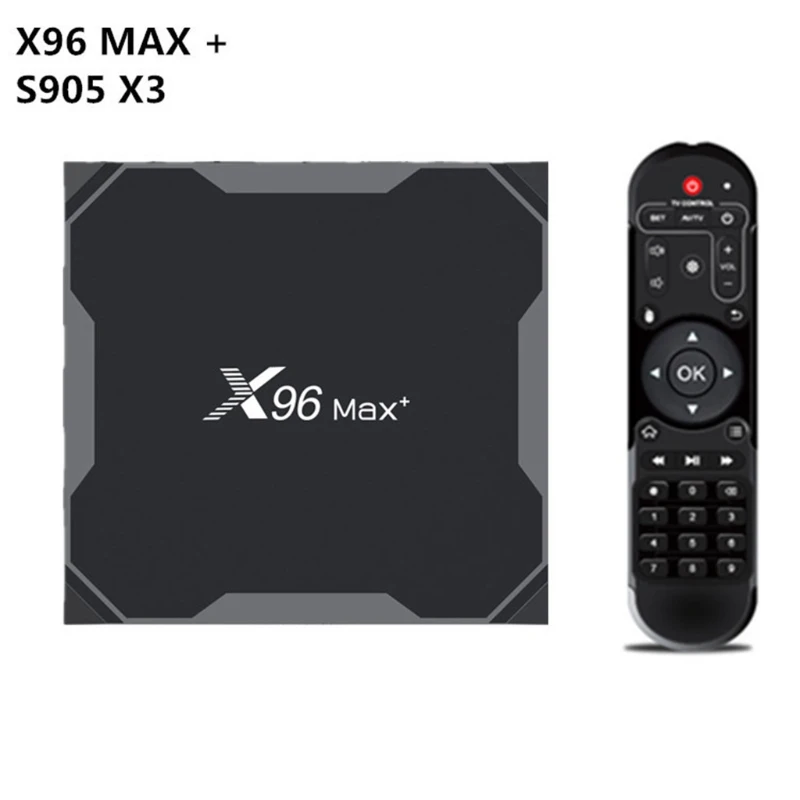 K3NB Смарт ТВ коробка и ройд 9 0 X96 Max Plus 4GB 64GB Amlogic S905X3 4 ядра 5 8 ГГц Wi-Fi 1000 м 4K 60fps Декодер