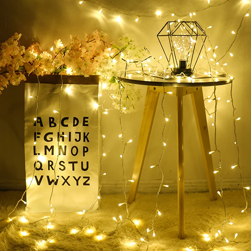 Светодиодная гирлянда 3 м 10 20 30 50 100 м|light bulb light strands|light strings guitarstring shoelaces |