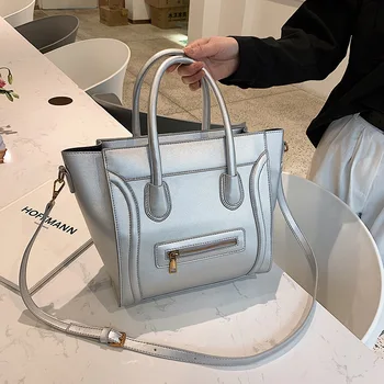 

2020 New Style Fashion Stitching Pu Bag Street Racket Flow Hand Shoulder Cross-Body Women's Bag