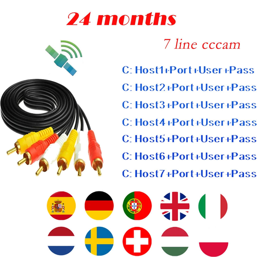 

Cccams Server HD Cccams Cline 7 lines for Europe DVB-S2 HD Satellite Receiver 1 Year Cccam for Spain portugal germany poland Ita