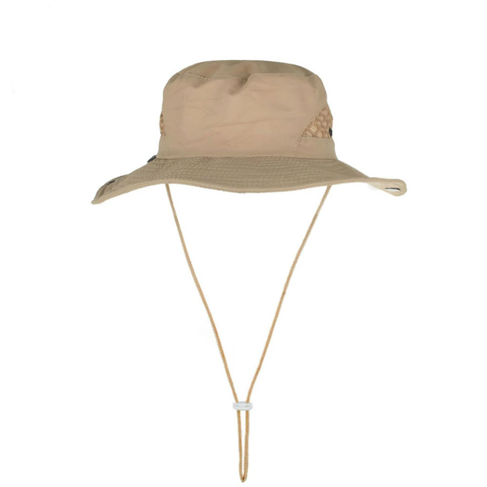 

Fisherman Hat Men's Serial Port Mesh Breathable Comfortable Sun Protection Women's Cap Big Brim Outdoor Sun Fishing Bucket Hats