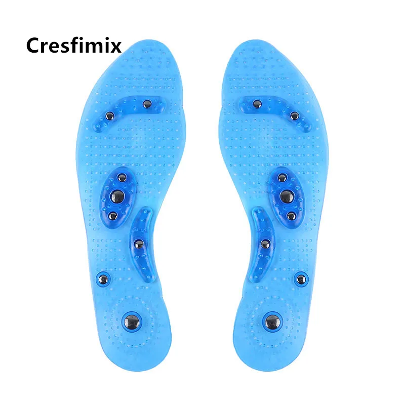 

Cresfimix men cool massage high quality shoes insert insoles men white sport foot insoles pads plantilla de zapatos a5594c