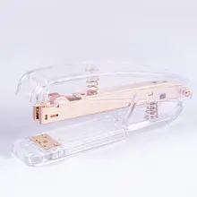 

Transparent Manual Metal Stapler Book Stapling Machine Office School Stationery