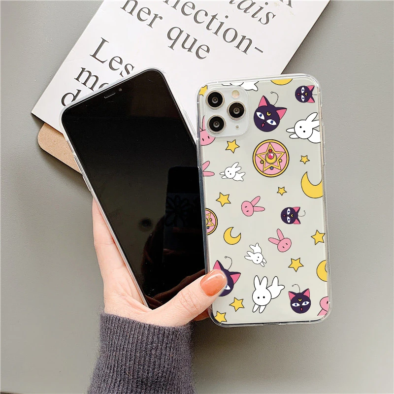 Cute Sailor Moon Phone Case For Samsung S20 Ultra S10 S8 S9 plus S10e a50 a30 a80 a70 a90 Note 8 9 10 plus Clear Soft Back Cover Cute Sailor Moon Phone Case For Samsung S20 Ultra S10 S8 S9 plus S10e a50 a30 a80 a70 a90 Note 8 9 10 plus Clear Soft Back Cover