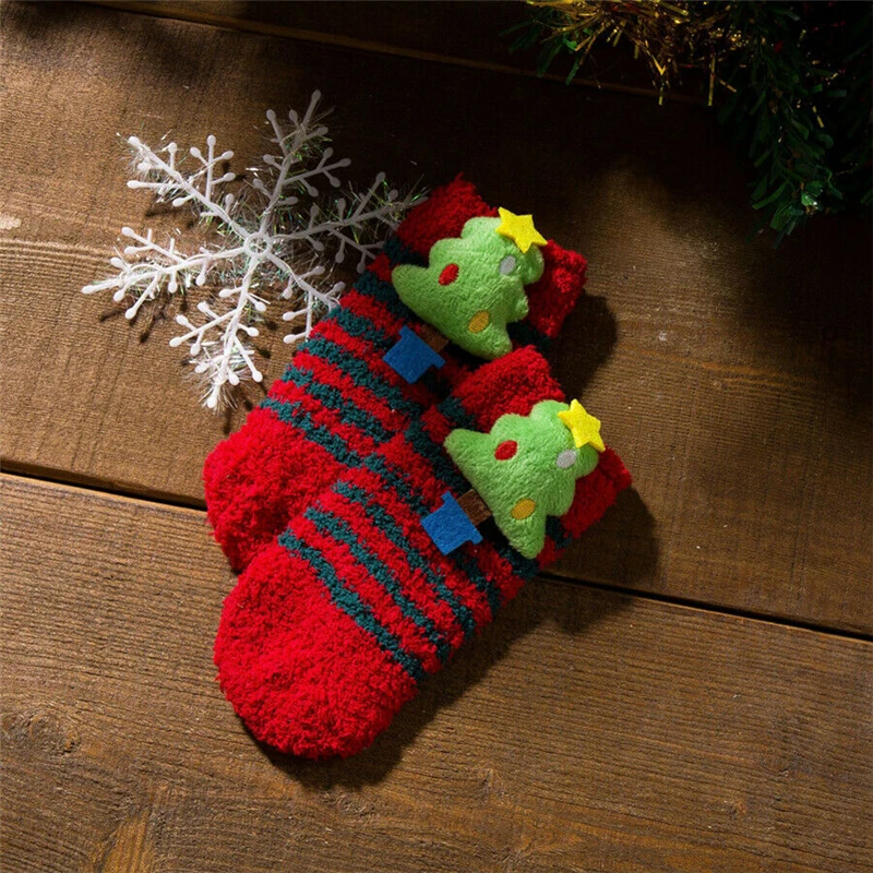 Новые рождественские детские носки модные носки для новорожденных, для взрослых, для мужчин, женщин и детей Рождественские Зимние теплые мягкие носки до лодыжки, милый подарок - Цвет: 1Pair For Adult