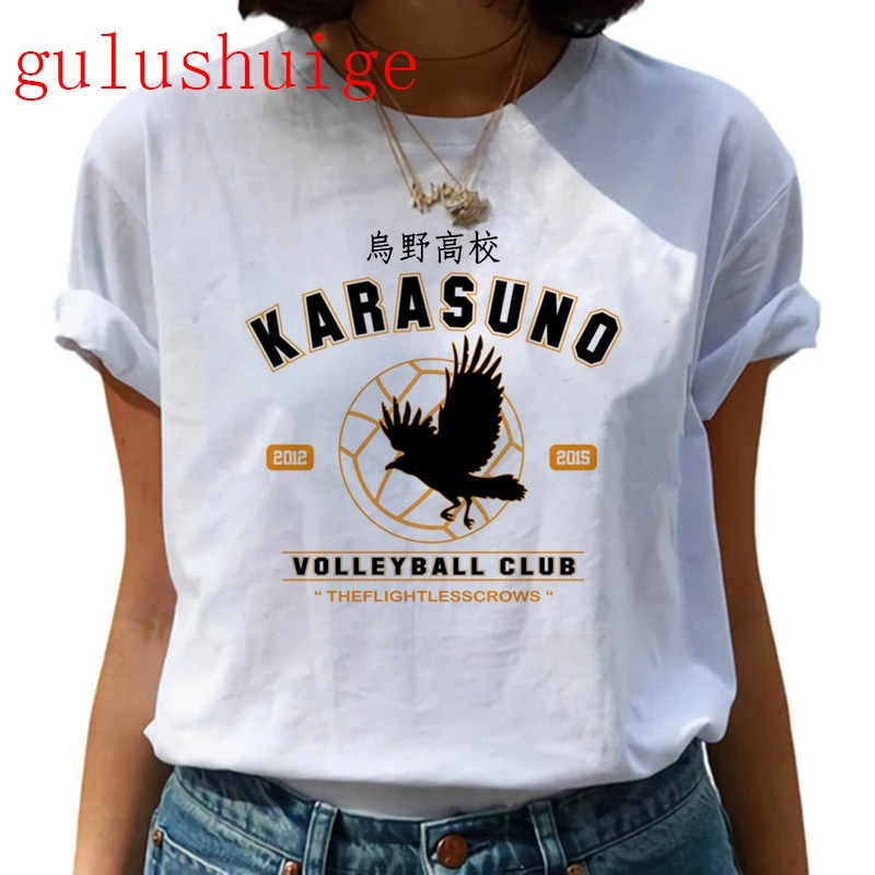 Горячая японская Аниме Haikyuu Karasuno футболка для мужчин Harajuku летние топы Fly High Graphic