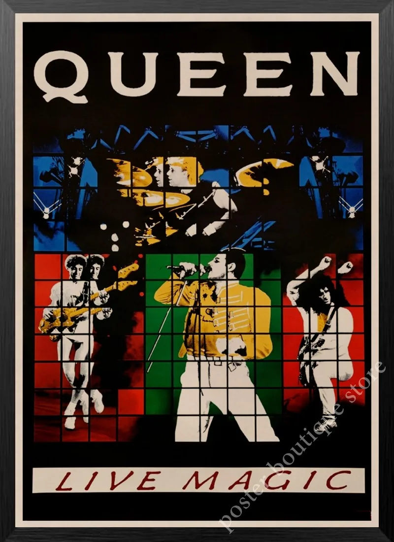 Queen Band музыкальный плакат на крафт-бумаге Фредди Меркьюри Винтаж высокого качества Рисунок ядро декоративная роспись стены стикер - Цвет: 7