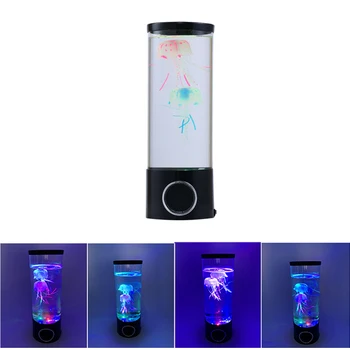 

11inch Gift Aquarium Jellyfish Light Led For Kids Adults Portable Night Lamp Color Changing Home Decor Desktop Bluetooth Speaker