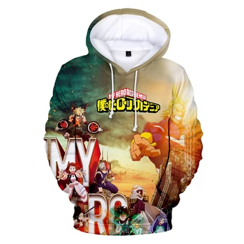 

2019 My hero academia Hoodies 3D Print Women/Men Fashion Long Sleeve Hooded Sweatshirts New Arrival Streetwear Clothes