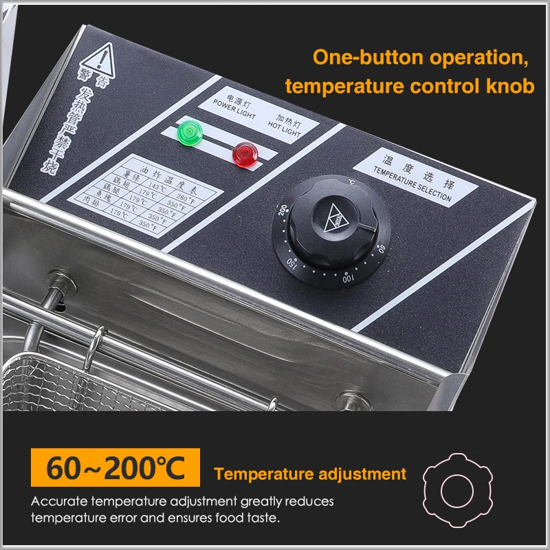XEOLEO Commrtcial фритюрницы электрические Frier из нержавеющей стали фритюрница