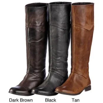 

2020 black Western boots Cowboy boots for women High heels boots Ladies spring Autumn shoes woman wide calf boots super size