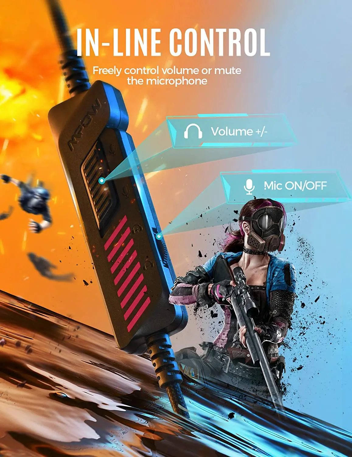 Mpow Eg11 Gaming Headset 3.5mm Wired 