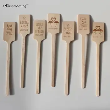 

Custom Wooden Stir Sticks for Wedding Cocktails, Monogram Drink Stirrers, Wedding Swizzle Sticks Cocktail Stirrers Bridal Shower