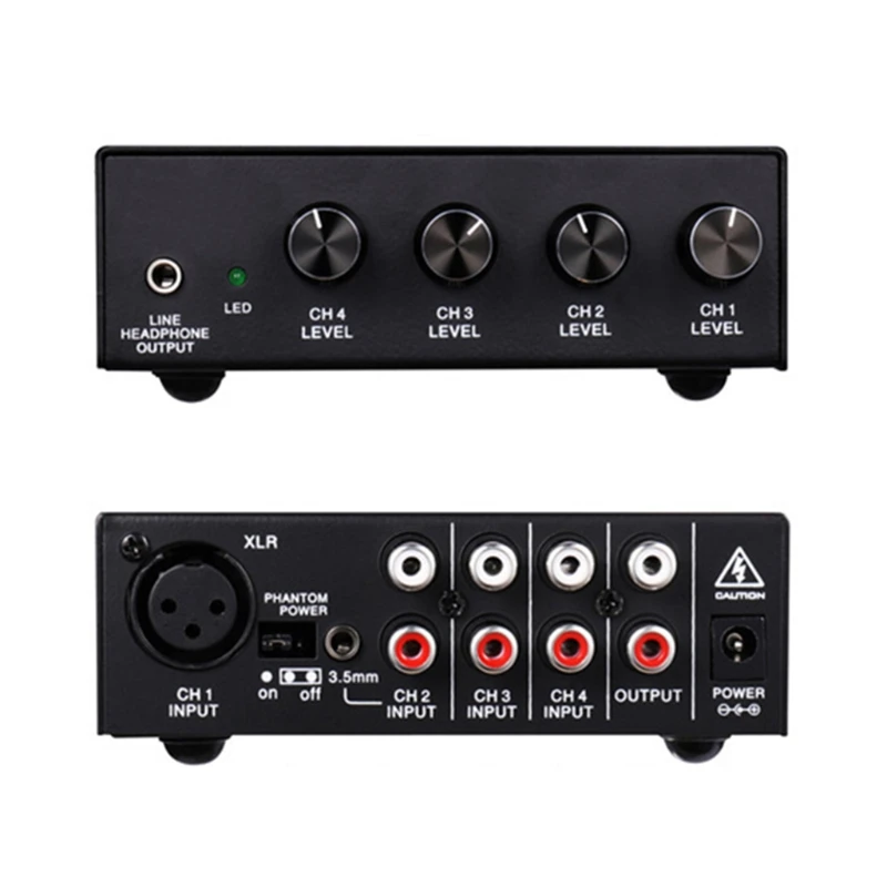 MX500 мини стерео микрофонный миксер Rca 5-канальный маленький диспенсер для прямой