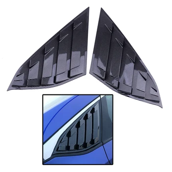 

CITALL New Carbon Fiber Style Quarter Vent Window Spoiler Scoop Louver Trim fit for Honda Accord 2018