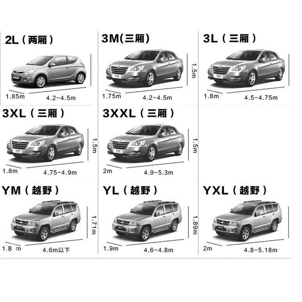 Универсальный чехол для автомобиля чехол на лобовое стекло автомобиля S/M/L/XL/XXL однослойный водонепроницаемый и пылезащитный солнцезащитный крем Защита от солнца