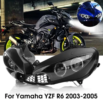 

Motorcycle Front Headlight Head Light Lamp Headlamp Clear For Yamaha YZF R6 2003 2004 2005