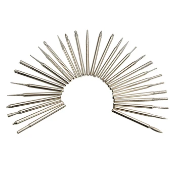 

30pcs/set Diamond Rotary Burs Diameter 3mm Jewelry Polishing Tool Drill Engraving Bits Grinding Burs DIY Jewelry Making Tools